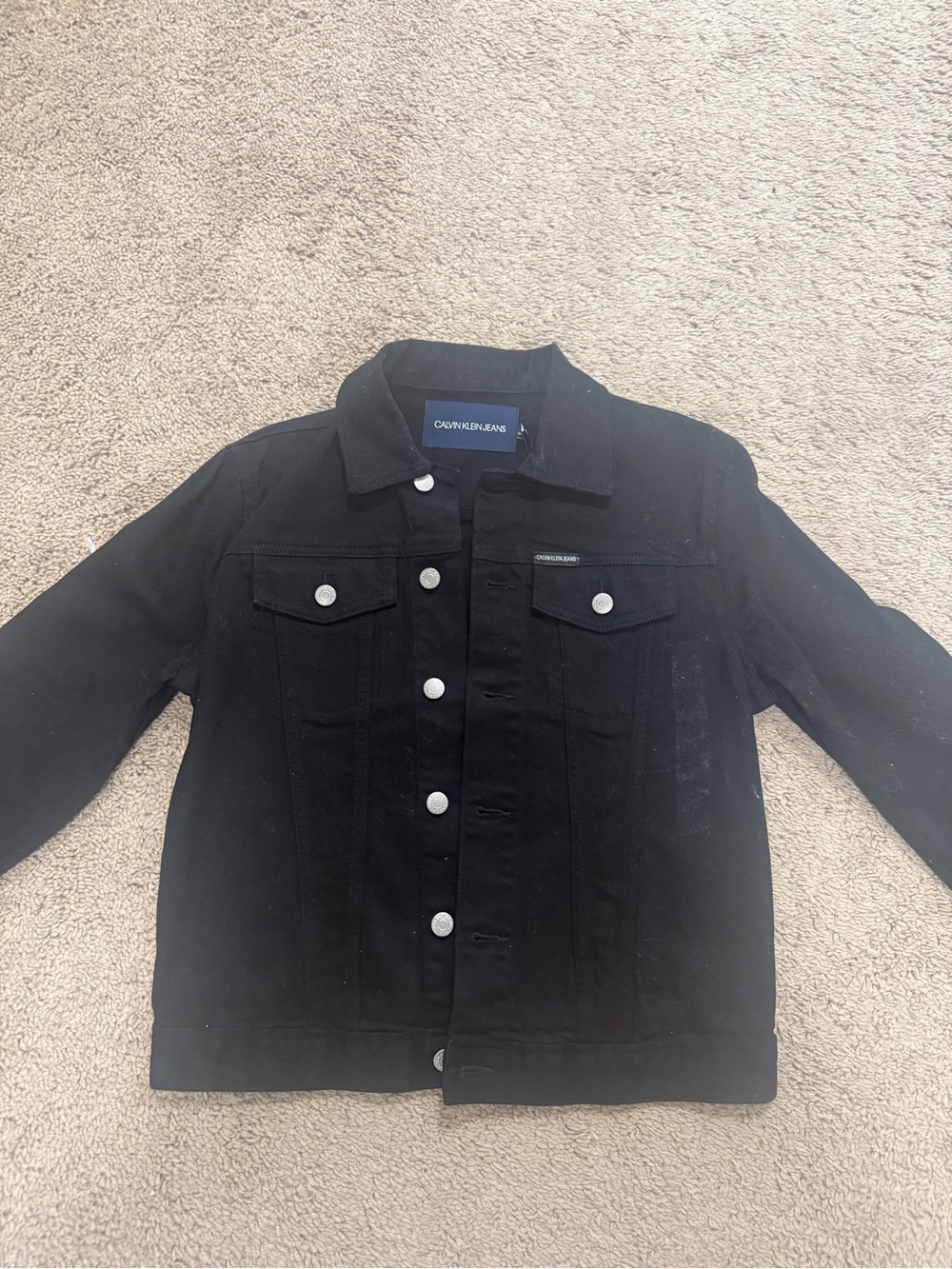 Calvin Klein Black Denim Jacket NWT